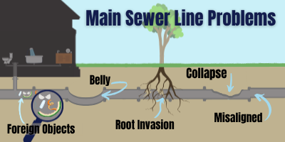 Common main sewer line problems